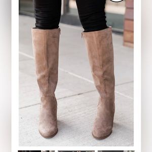 Toupe Block Heel Boots